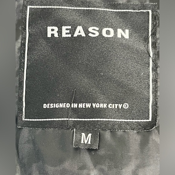 Reason Brand All Over Y2K Print Zip Up Hoodie Jacket Size Medium - Picture 3 of 5